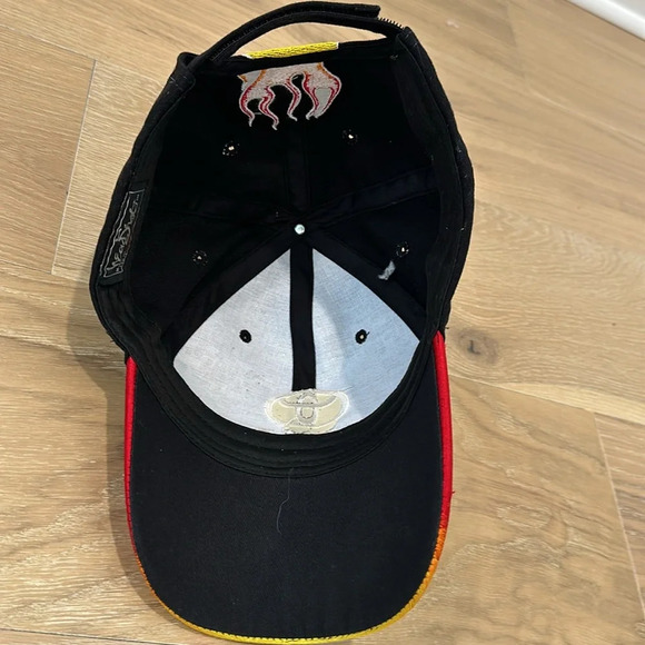 Toyota Flame Embroidered Hat Ball Cap Automotive Car Guy Moto Fire Vintage Boone - Picture 4 of 5